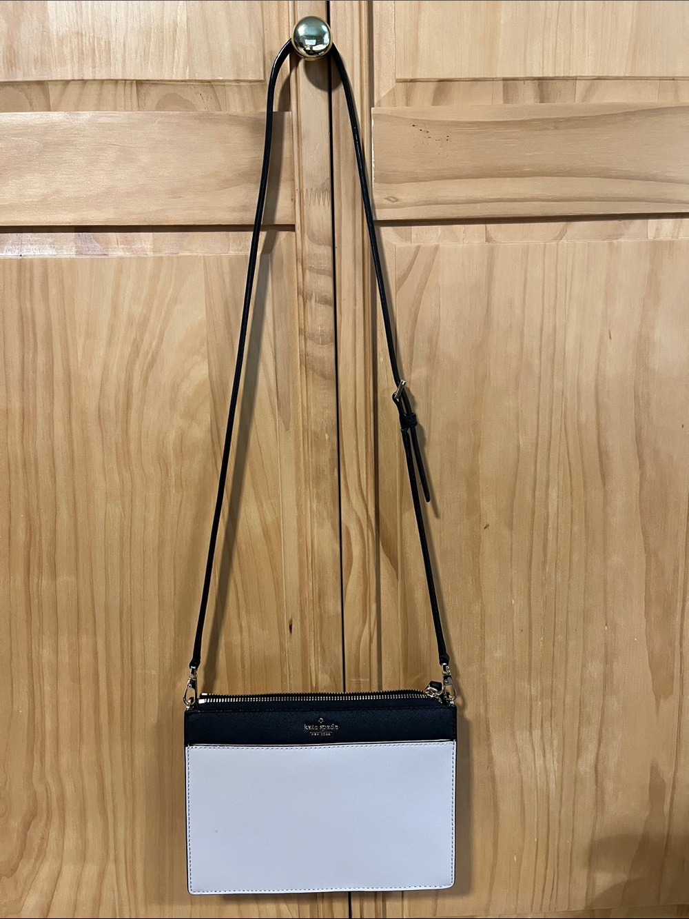 kate spade Black and White Two-Tone Crossbody Bag